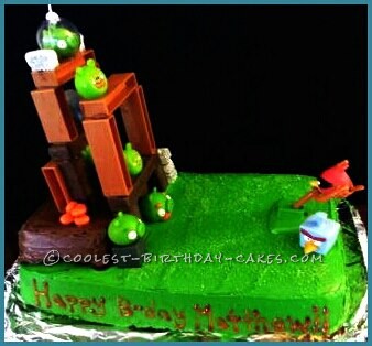 Easy Birthday Cake Ideas on Easy Angry Birds Birthday Cake   Coolest Birthday Cakes