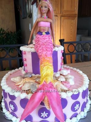 Birthday Party Decorations on Coolest Merliah The Mermaid Barbie Birthday Cake