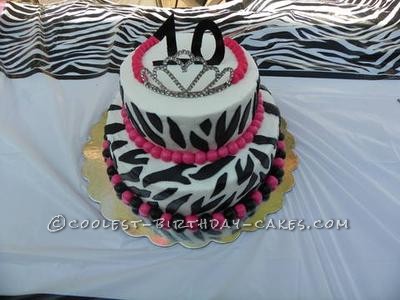 Zebra Birthday Cake on Coolest Princess Zebra Print Cake   Coolest Birthday Cakes