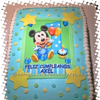  Birthday Cake Ideas on Coolest Baby Mickey Mouse Cake